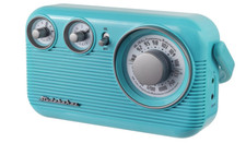 Studebaker SB2003 Retro Portable AM FM Radio Speaker AC Battery Aux-in Turquoise