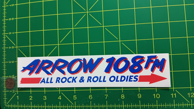 VINTAGE ARROW FM Sticker Decal ORIGINAL old stock
