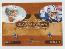 TROY AIKMAN / MICHAEL IRVIN 2007 Donruss Classics CLASSIC COMBOS SILVER /250