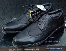 NEW Skechers Bregman-Modeso Leather Formal Shoes School Brogues Size 6 RRP £80