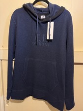 Image of Men’s C.P. Company Wool Polar Fleece Logo Hoodie in a size Large