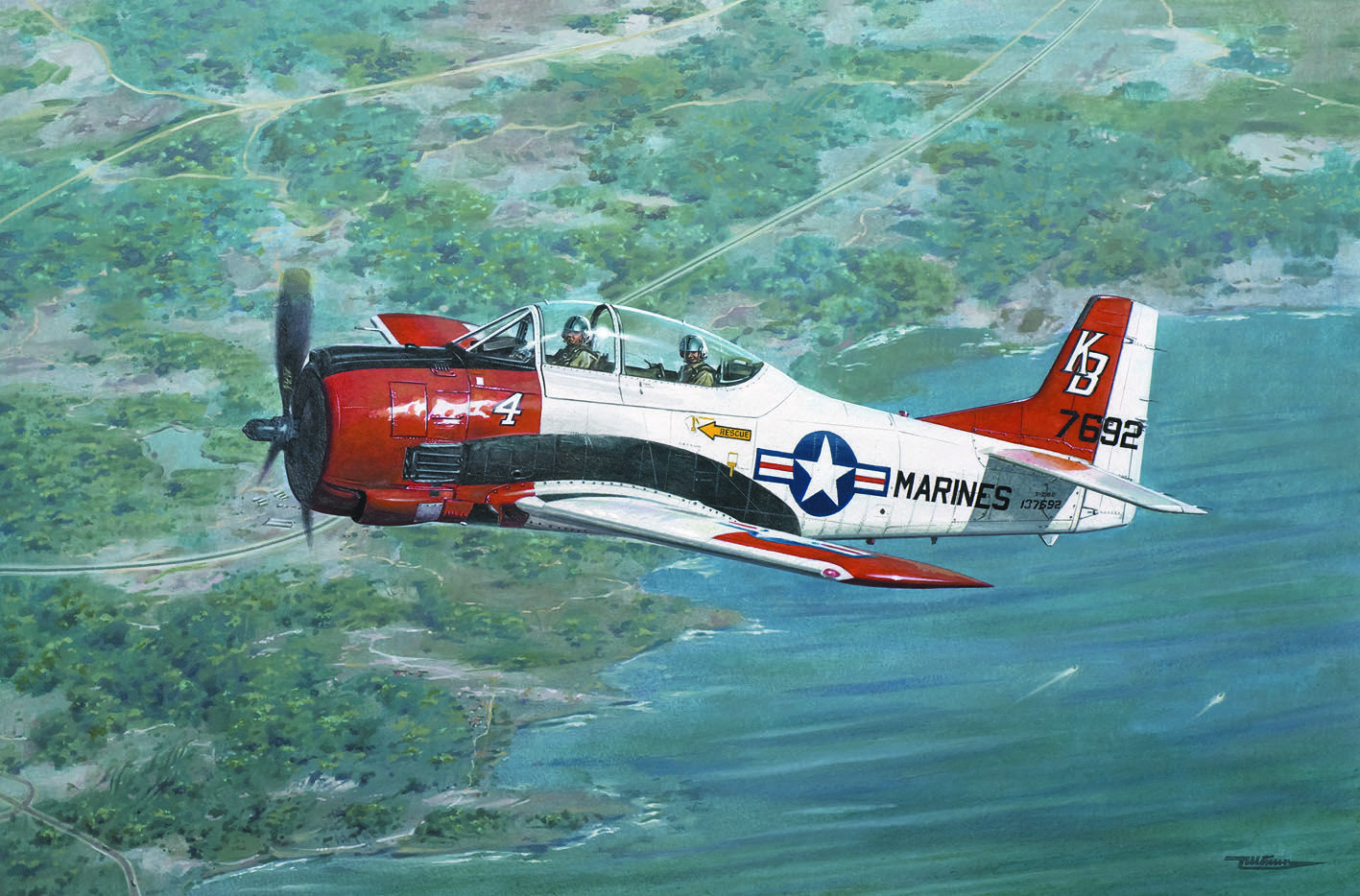 Roden 441 - 1:48 North American T-28B Trojan - New