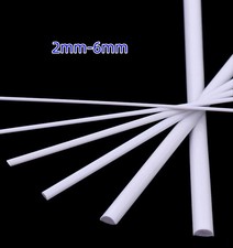 2mm-6mm ABS Half-Round Bar Styrene Plastic Strips Rods Plasticard 250mm Length