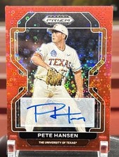 2022 Panini Prizm Draft Picks - Pete Hansen #PDP97 Red Donut Circle Prizm 50/99