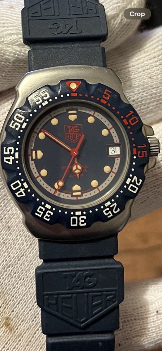 【Mon】 タグホイヤー TAG HEUER フォーミュラ WA1210 TAG Heuer Formula 1 Blue Men's Blue Rubber Strap Watch