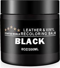 Leather Recoloring Balm, Black Leather Repair Kit for Furniture, Leather Dye, Le