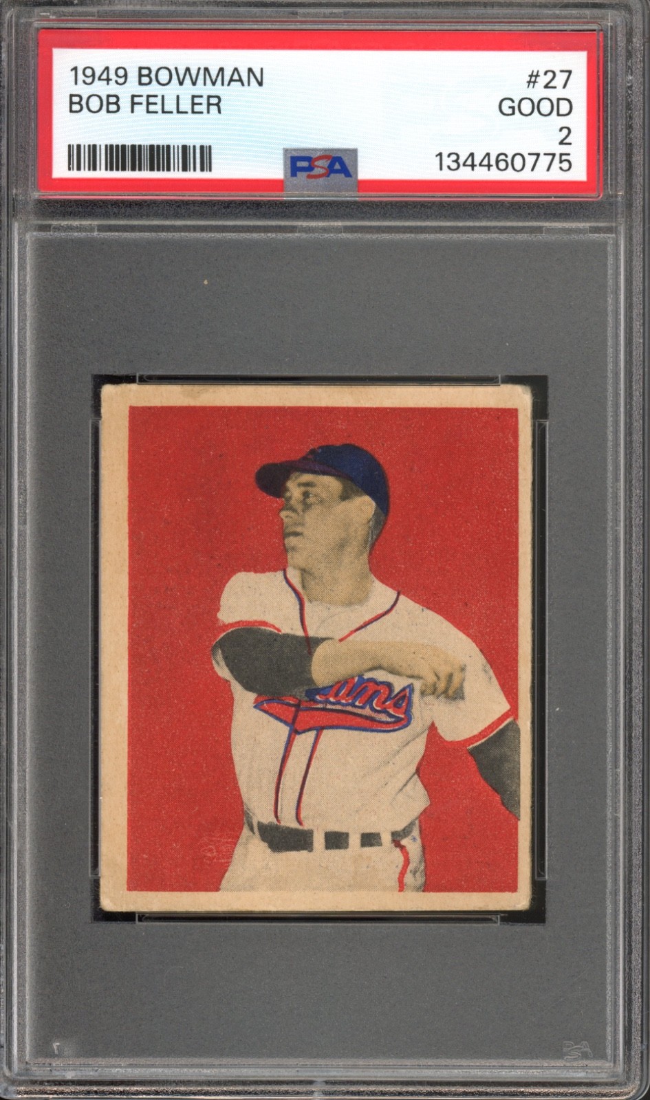 1949 Bowman #27 Bob Feller PSA 2 Vintage HOF Baseball Card