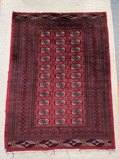 Genuine Hand Made Vintage  Bokhara Wool Rug