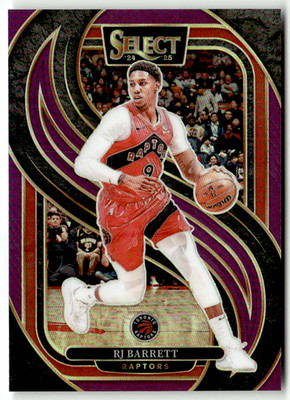 2024-25 Panini Select NBA No. 109 RJ Barrett Purple Prizm 69/99