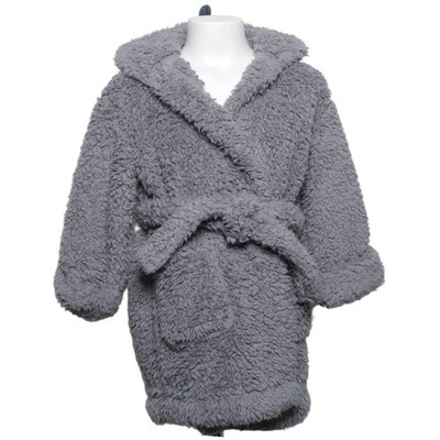 Next, Bademantel, Größe: 104, Grau, Recyceltes Polyester, Sonstiges, Plüsch #eOW