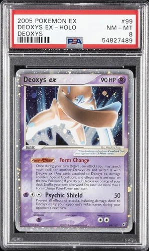2005 POKEMON EX DEOXYS #99 DEOXYS EX-HOLO PSA 8