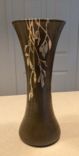 Antique 12" Silver Crest #1010 Sterling and Bronze Vase