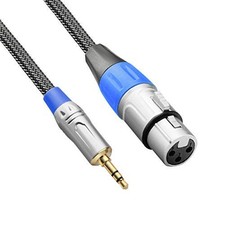 Senor Cable 6  ft XLR Female, 3.5  mm TRS Mic Cable, DSLR, Camcorder, PC Recording