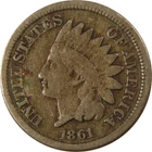 1861 Indian Head Cent VG Very Good Penny 1c Coin SKU:CP1170