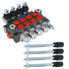 4 Spool BSPP 11 GPM Hydraulic Directional Control Valve Double Acting Cylinder