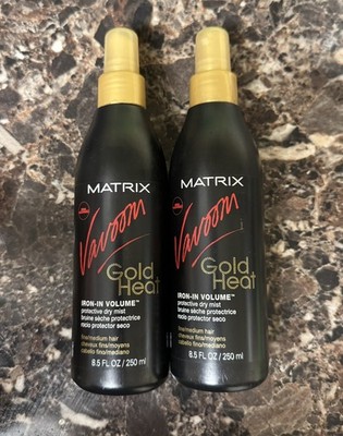 MATRIX VAVOOOM GOLD HEAT IRON IN VOLUME DRY MIST 8.5 OZ / 250 ML PACK OF 2