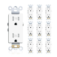 15A Duplex Tamper-Resistant Electrical Outlet for Home Use