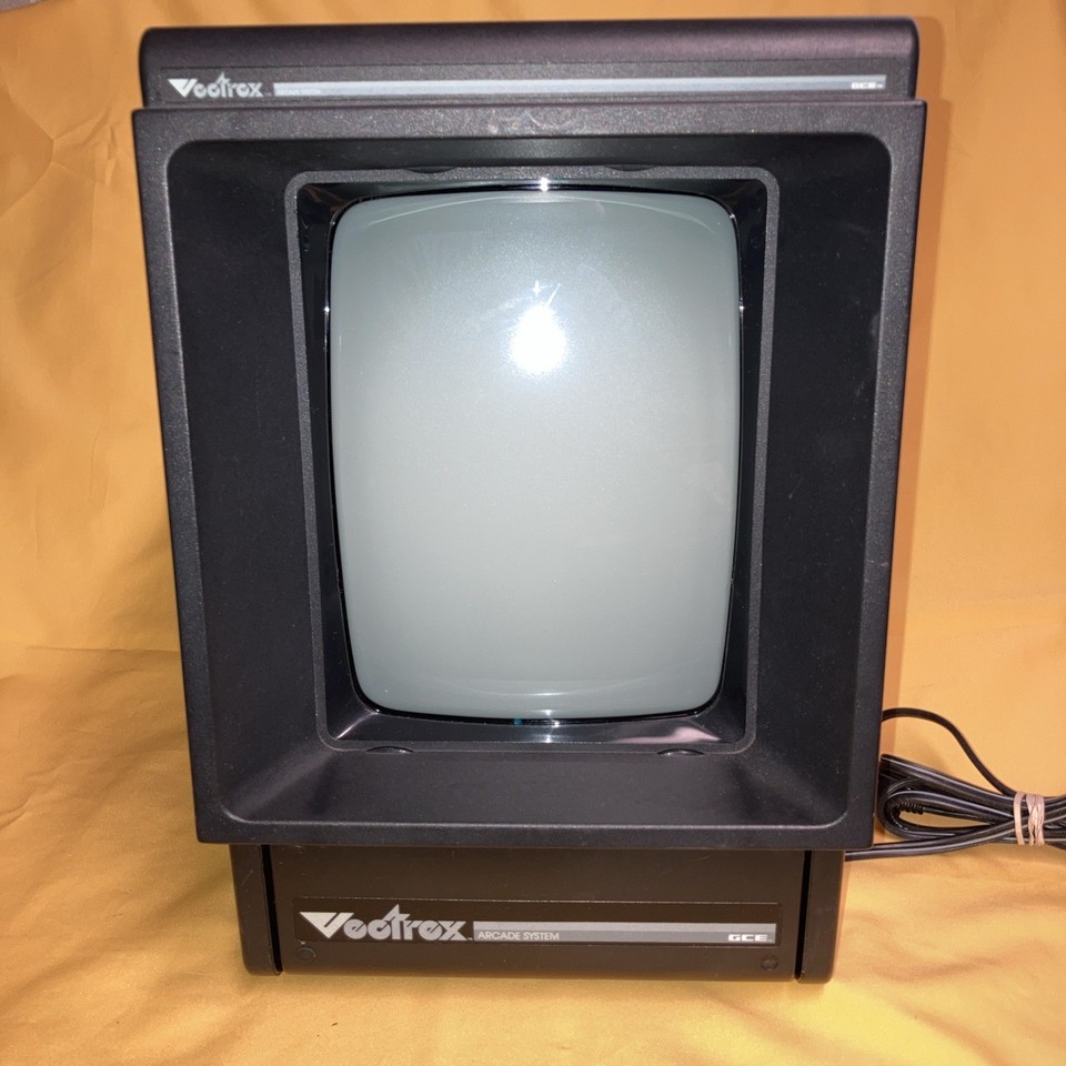 A working Vectrex — the only home console with a built-in vector display — is a jaw-dropping, one-of-a-kind piece of gaming history that nobody else will have.