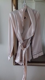 AGENT PROVOCATEUR VINTAGE PINK DESIREE SILK PYJAMA JACKET TOP SIZE SMALL BNWT