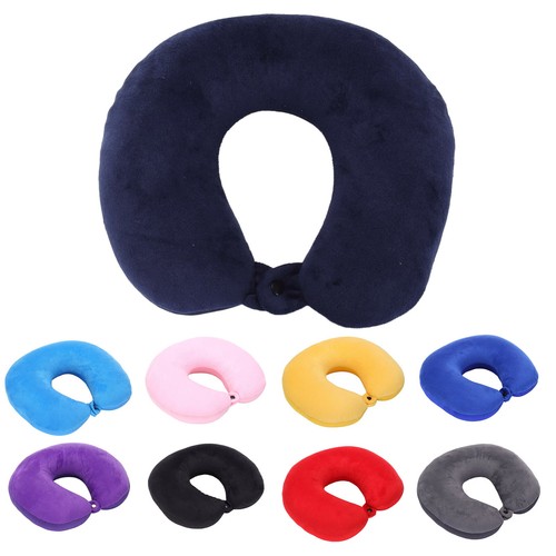 Travel Pillow Memory Foam - Head Neck Support Airplane Pillow For Traveling,Car - Picture 1 of 22