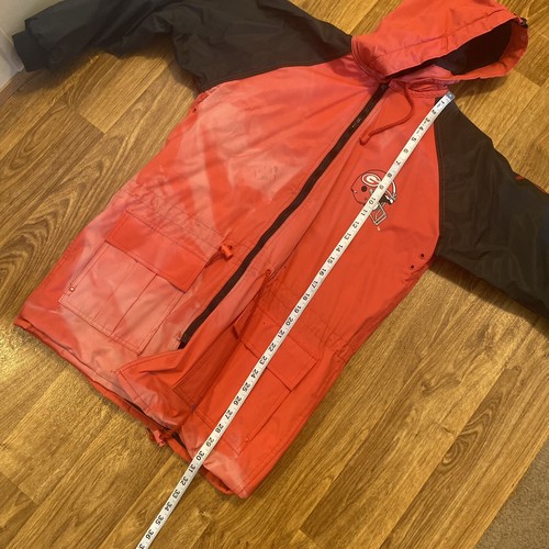 Vintage 80s Georgia Bulldogs Raincoat Youth Kids Size XL 16-18 Red - Picture 7 of 7