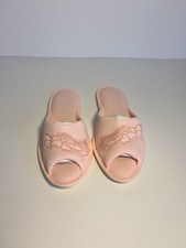 Vintage NEW Vanity Fair Peach Bedroom Slippers 6 1/2 -7 1/2 WASHABLE MED. USA