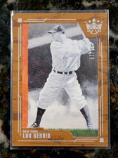 2022 Panini Diamond Kings Lou Gehrig Wood Frame /18 Yankees SSP FOTL Exclusive