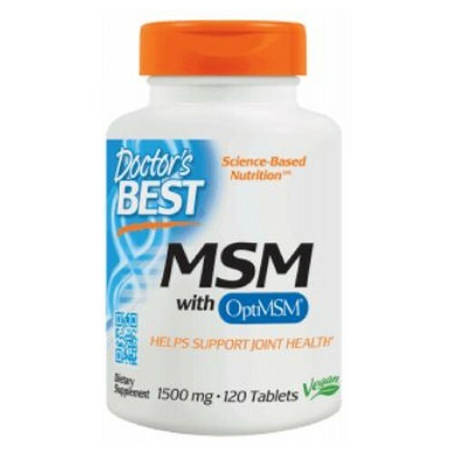 MSM with OptiMSM 1500 mg 120 Tabs By Doctors Best - Picture 1 of 1