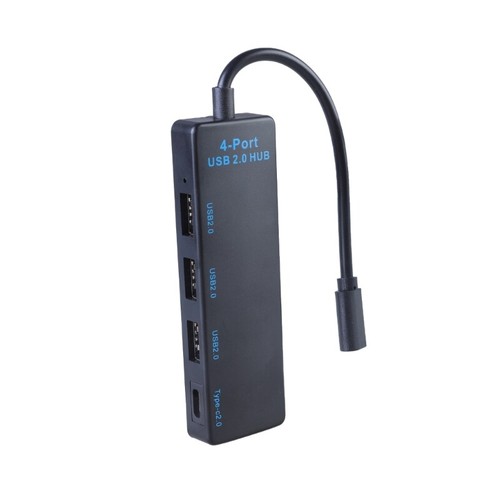Multiple Port USB Type C Hubs Connectors with 3 USB2.0 + 1 Type C for Charging - Afbeelding 6 van 8