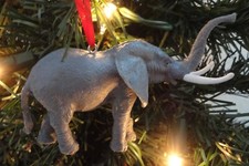 Elephant Custom Wild Animal Christmas Ornament