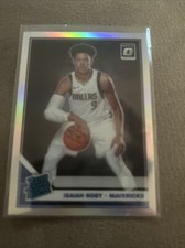 2019 donruss optic #191 isaiah roby rc;  silver SP rated rookie holo