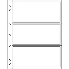 Leuchtturm Münzhüllen NUMIS 3C, 3 Fächer für Banknoten, 10er-Pack