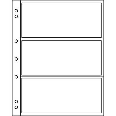 Leuchtturm Münzhüllen NUMIS 3C, 3 Fächer für Banknoten, 10er-Pack