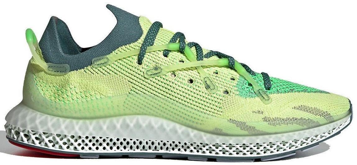 Adidas 4D Fusio Semi Frozen Yellow /Hazy Emerald/Dove Grey, M/10.5, W/11.5 Adidas Men main image 4