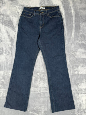 Levis 512 Jeans Womens 8M 29X32 Perfectly Slimming Bootcut Dark Wash Denim