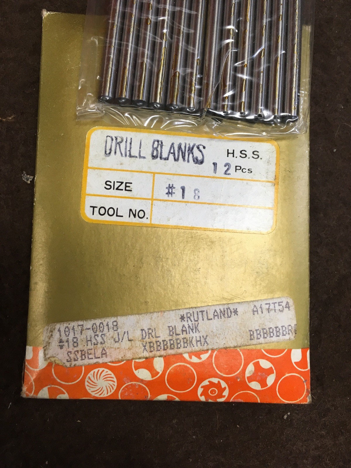 12 USA Jobber Drill Blanks No.18 31/4" HSS Bright 10170018 Rutland