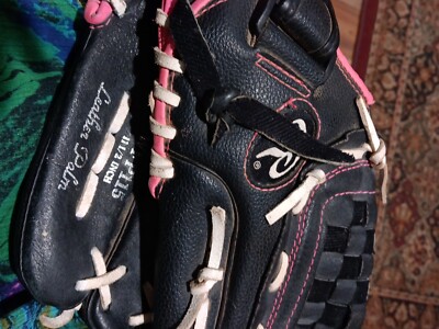 Gant Softball Rawlings Fille - Fast Pitch 11.5'' Noir/Rose (WFP115, Main Droite)