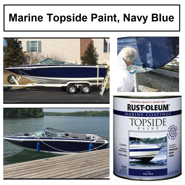 Boat Paint Marine Gloss and Smooth Finish Wood Fiberglass Metal UV
