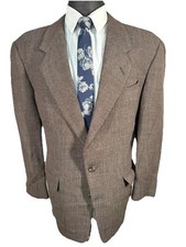 KARL LAGERFELD Mens Brown Stripe Wool CLASSIC FIT Sport Coat Blazer Jacket 41R