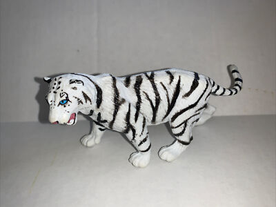 Wild Safari Ltd 1998 White Tiger Retired Animal Figures Large Cat 5.5 Inch