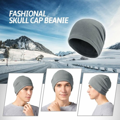 Beanie Hat Cap Ski Thermal Fleece Skull Cap Winter Warm Headwear for Men Women - Picture 4 of 46