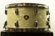 1950s Leedy 8x15 "Concert King" White Marine Pearl Snare Drum