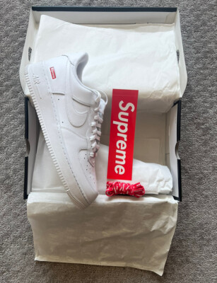 NEW Nike Air Force 1 Low Supreme White CU9225-100 Size 7-12 SHIPS TODAY