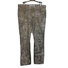 Kenneth Cole Jeans Size 33 x 32 Foshan Slim Acid Wash Gray Marbled Straight