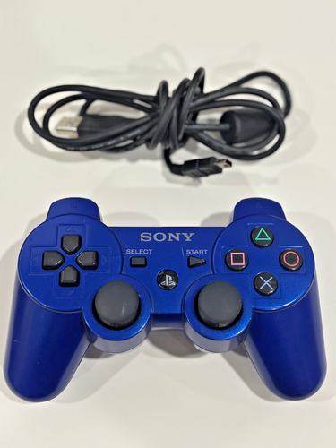Genuine OEM Sony PlayStation 3 PS3 Blue Azurite DualShock 3 Rare Authentic