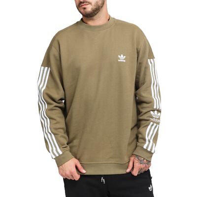 Adidas Originals Lock Up Crew Sweatshirt Trefoil Stripes GZ7055