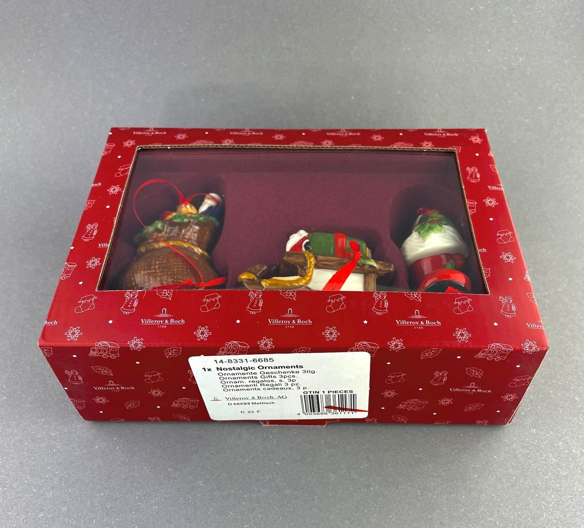 Villeroy & Boch Ornamente Schneemänner Set 3tlg. Nostalgic Ornaments U23e9 Günstig