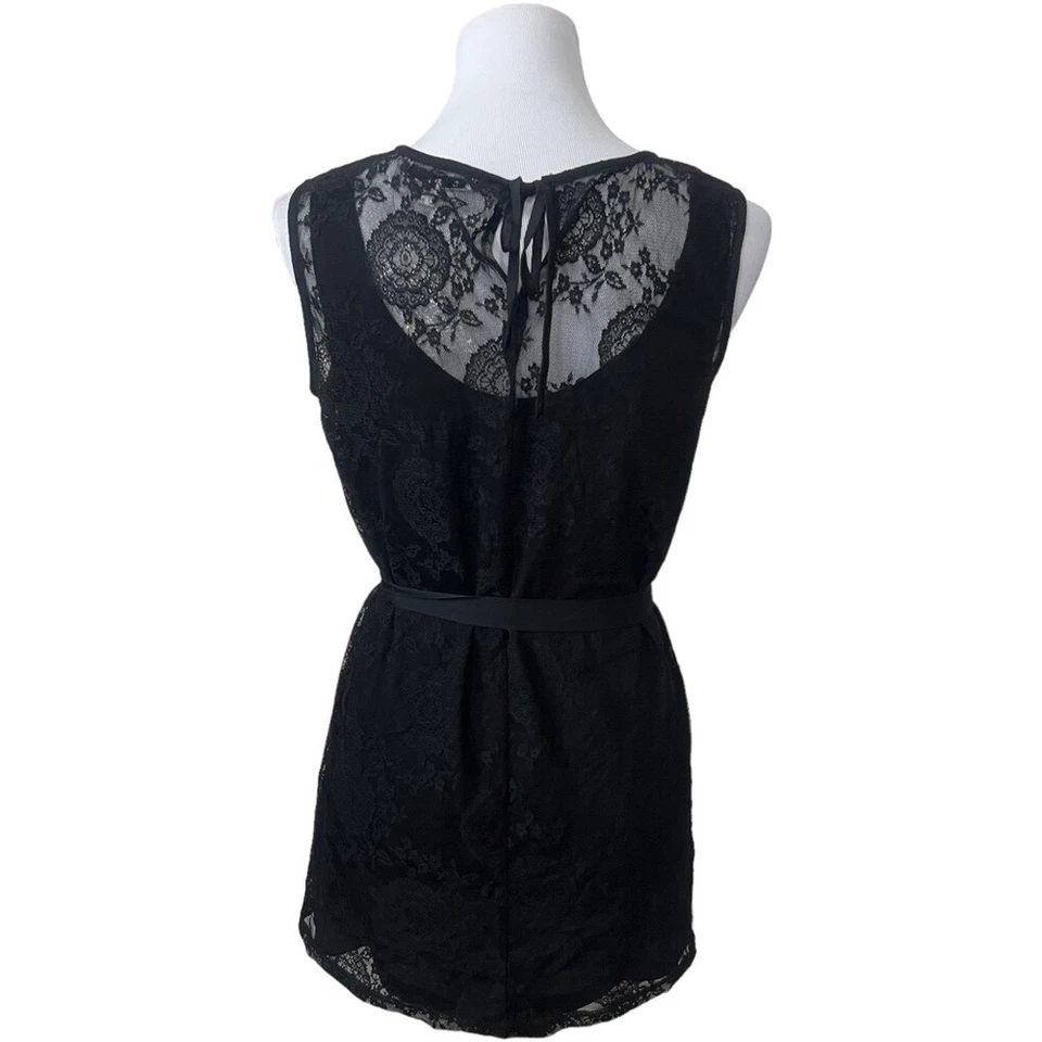 Blusa sin mangas Cabi para mujer mediana negra de encaje fecha noche estilo 942 nueva sin etiquetas Foto 4 de 4