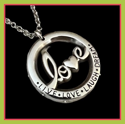 Brighton Fashionista LIVE LOVE LAUGH DREAM Necklace JM1571 MRP$64 NWT