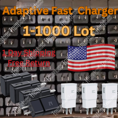 Wholesale Bulk Adaptive Fast USB Wall Charger Block Power Adapter For Samsung LG